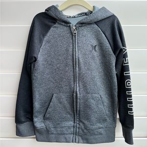 Hurley boy’s Full Zip Hoodie Sweater Gray Size 5T